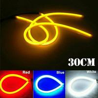 Gambar 2PCS LAMPU LED ALIS NEON 30 CM DRL FLEKSIBEL FLEXIBLE MOBIL MOTOR - Putih dari temuseneng undefined 5 Tokopedia