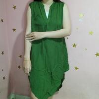Gambar INZAGI dress hijau kancing 2 katun size M/L dari upmygallery undefined 2 Tokopedia