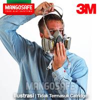 Gambar 3M 6200 Half Face Mask Reusable Respirator Masker Lab Cat Gas Kimia dari mangosafe undefined 4 Tokopedia