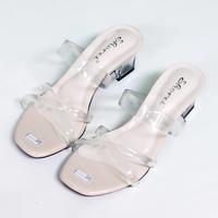 Gambar SANDAL SEPATU HIGH HEELS WANITA HAK KACA 5CM | MD 03 - Cream, 40 dari SHOREI STORE undefined 3 Tokopedia