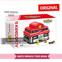 Gambar Keeppley Qman Pokemon K20212 Pikachu Pokemon Center Building Blocks dari Dsisiie shop undefined 1 Tokopedia