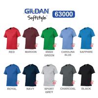 Gambar Kaos Polos Combed 30s - GILDAN Softstyle 63000- XXL - WARNA (Mix) dari Moteza Indonesia undefined 2 Tokopedia