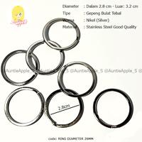 Gambar DIAMETER 28MM RING GANTUNGAN KUNCI TEBAL/BLACK NIKEL/ATG/STAINLESS dari Uncle Berry undefined 3 Tokopedia