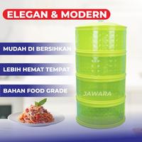Gambar [DIAMOND-FREE ONGKIR] Tudung Saji Tempat makanan 4 Susun - Stabilo dari Jawara-Online undefined 4 Tokopedia