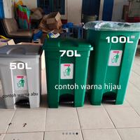 Gambar tempat sampah injak 70 liter tempat sampah besar tong sampah besar - Abu-abu dari Plastiku Houseware undefined 5 Tokopedia