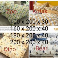Gambar sprei katun ukuran 100 - 200 tinggi 30 & 40 - 100 x 200 x 30 dari GABRIELSHOP2 undefined 1 Tokopedia