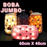 Gambar Boneka Boba Sugar Milk Tea LED Jumbo 40x60 cm bisa menyala - Putih, XXL dari MC CLOTH WEAR OUTDOOR undefined 1 Tokopedia