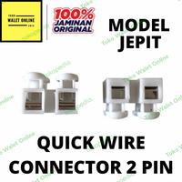 Gambar JEPITAN SAMBUNGAN KABEL 2 JALUR / QUICK CABLE CONNECTOR 2 PIN WIRE dari Toko Walet Online undefined 1 Tokopedia