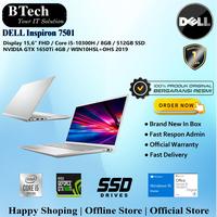 Gambar DELL Inspiron 7501 Core i5-10300H/8GB/512GB SSD/VGA 4GB/WIN10HSL dari BESTechno88 undefined 2 Tokopedia