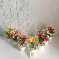 Gambar Krisan - Tanaman Hias Plastik Bunga Artificial Murah Bunga Palsu COD - kuning-oren, pot kecil dari Florist Hantaran undefined 3 Tokopedia