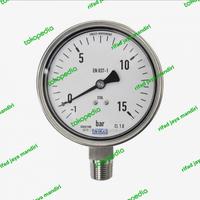 Gambar pressure gauge wika 4 inch -1- 15 bar full stainless dari rifad jaya mandiri undefined 1 Tokopedia