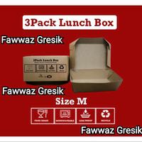 Gambar Brown Paper Craft Lunch Box Size M - Lunch Box Coklat Kraft Ukuran M dari Fawwaz Plastik Bahan Kue undefined 2 Tokopedia