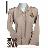 Gambar Baju Seragam Sekolah SD SMP SMA Pramuka tali Perempuan bahan oxspod merk elde - Tali coksu, no 3 dari Herlina collection undefined 3 Tokopedia