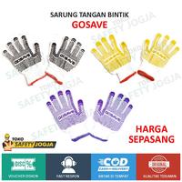 Gambar Sarung Tangan Bintik Polkadot Karet Hitam dan Kuning Jogja - Ungu dari safetyjogja undefined 1 Tokopedia
