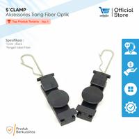 Gambar S Clamp Fiber Optik Dropcore Japit FTTH CATV Warna Abu - Abu dari Supermarket Fiberoptik undefined 1 Tokopedia