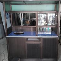 Gambar gerobak alumunium jualan mie ayam bakso satu Tungku dari maju jaya technical undefined 1 Tokopedia