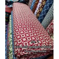 Gambar Kain Batik Sekolah Cemani  / Bahan batik seragam sekolah (hrg 50 cm) - N0.11 dari frenlyshoop undefined 2 Tokopedia