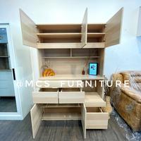 Gambar Lemari Bufet Dapur Piring Kitchen Set Mebel Furniture Semarang - Oak Coklat Muda, Luar Jateng dari Mebel Semarang MCS Furniture undefined 2 Tokopedia