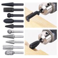 Gambar mata bor ukir kayu, kikir kayu set 5pcs rotary Wood grinder dari Berkah Jaya Utamaa undefined 4 Tokopedia