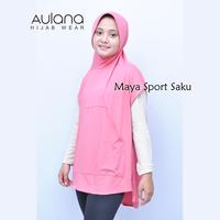 Gambar MAYA Sport Saku Original Hijab Sport Saku KERUDUNG OLAHRAGA SPORTY - Broken White dari AULANA HIJABWEAR undefined 5 Tokopedia