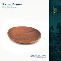 Gambar Dio Living - Kayoe Piring Bulat Cekung Serbaguna Kayu Solid Unik - L dari Dio Living undefined 1 Tokopedia