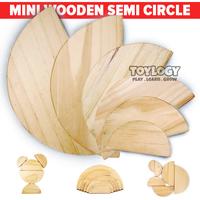 Gambar Mainan Kayu Edukasi Semi Circle Block Lingkaran Balok Susun Natural dari Toylogy undefined 1 Tokopedia