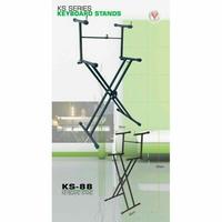 Gambar Stand Keyboard VPK KS88 (2 susun) Keyboard StandDouble Cross VPK KS-88 dari JnL OL Shop undefined 1 Tokopedia