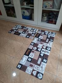Gambar Exclusive Kitchen Mat 2 in 1 Keset Dapur Anti Slip Coffee Brown - uk45x75saja dari Martha Karpet Indonesia undefined 3 Tokopedia