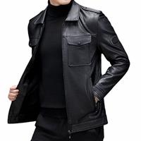 Gambar jaket kulit asli domba original, jaket kulit super asli Garut - Tan, XL dari Alfatih jaket kulit garut undefined 1 Tokopedia