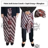 Gambar Setelan Jarik Instan Cewek Sapit Urang Sembong dan Blangkon - Jarik Jumbo dari Jogja Batik undefined 1 Tokopedia