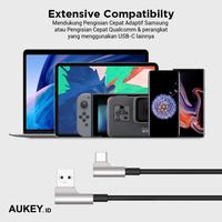 Gambar Kabel Aukey Type C Gaming CB-CMD32 90º Braided Nylon 1 Meter dari Inti Sukses undefined 4 Tokopedia