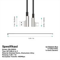 Gambar Kabel Aukey Type C Gaming CB-CMD32 90º Braided Nylon 1 Meter dari Inti Sukses undefined 5 Tokopedia