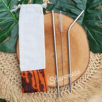 Gambar STARONE862 Reusable Stainless Straw/Sedotan Stainless Pouch Batik - Pouch Batik dari Starone862 undefined 2 Tokopedia