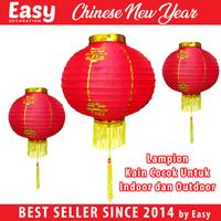 Gambar Lampion Kain Imlek Sincia Gantung Hiasan Lampu Lentera Chinese 40 - 45 - Kain Cloth, 35cm dari Easy Decoration undefined 1 Tokopedia