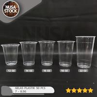 Gambar GELAS PLASTIK SEAL TEBAL 7G 7 GRAM CUP 12 14 16 OZ 50 PC STARINDO dari Nusa Stock undefined 1 Tokopedia