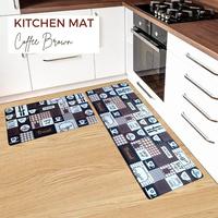 Gambar Exclusive Kitchen Mat 2 in 1 Keset Dapur Anti Slip Coffee Brown - uk45x75saja dari Martha Karpet Indonesia undefined 1 Tokopedia