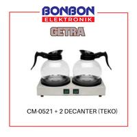 Gambar GETRA Paket Decanter + CM-0521 Coffee / Tea Warmer / Penghangat Kopi - COFFEE WARMER dari Bonbon Elektronik_NEW undefined 1 Tokopedia