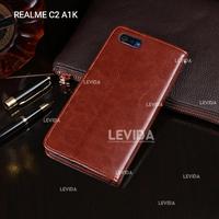 Gambar Oppo A1K Flip Cover Kulit Leather Case Sarung Buku Kulit Oppo A1K - Hitam dari Levida Official undefined 1 Tokopedia