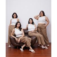 Gambar RUYI - SORA KULOT KOREAN PANTS - Olive, M dari RUYI.ID_NEW undefined 4 Tokopedia