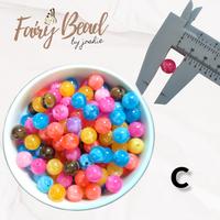 Gambar (30g) Manik Mote Marble Bulat - Manik Manik - C dari Fairy Bead undefined 4 Tokopedia