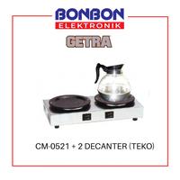 Gambar GETRA Paket Decanter + CM-0521 Coffee / Tea Warmer / Penghangat Kopi - COFFEE WARMER dari Bonbon Elektronik_NEW undefined 2 Tokopedia