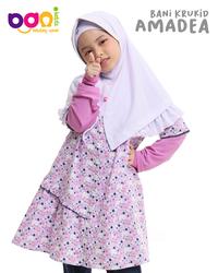 Gambar Kerudung Sekolah Anak Amadea Masker Friendly | Jilbab Anak Sekolah - 3-4 tahun, Putih dari banijannatii undefined 1 Tokopedia