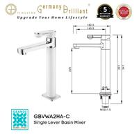 Gambar Germany Brilliant Kran Wastafel Panas Dingin Black Matte GBVWA2HA-BM dari GRANDE HOME LIVING undefined 2 Tokopedia