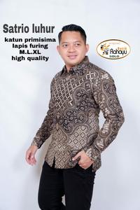Gambar SATRIO LUHUR Kemeja Batik Pria Lengan Panjang Batik Solo Eksklusif - M dari Batik Tuman undefined 2 Tokopedia