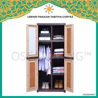 Gambar Lemari Pakaian Plastik 2Pintu Cermin Gantung CORTEZ - KHUSUS LUAR KOTA dari Oscarliving Tangerang undefined 3 Tokopedia