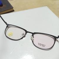 Gambar Frame Kacamata FF108 Titanium Full black Vintage minus Progresif dari supor undefined 4 Tokopedia