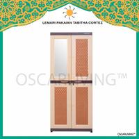 Gambar Lemari Pakaian Plastik 2Pintu Cermin Gantung CORTEZ - KHUSUS LUAR KOTA dari Oscarliving Tangerang undefined 1 Tokopedia