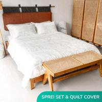 Gambar PURITY | Paket Seprei Premium TENCEL Sprei Set + Quilt Cover - Putih, Single dari Sleep Project undefined 1 Tokopedia