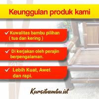 Gambar KURSI BAMBU HITAM KURSI BAMBU PANJANG KURSI BAMBU WULUNG KURSI TERAS dari Kursi Bambu Jogja undefined 4 Tokopedia
