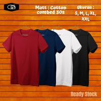 Gambar Kaos Distro Polos Combed Original T Shirt Pria Hitam Putih Surabaya - Putih, S dari GIMAH SHOP undefined 3 Tokopedia